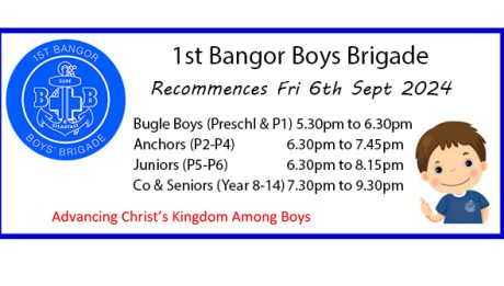Boys Brigade New Session