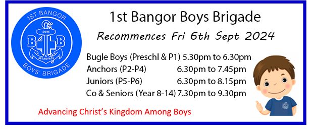 Boys Brigade New Session